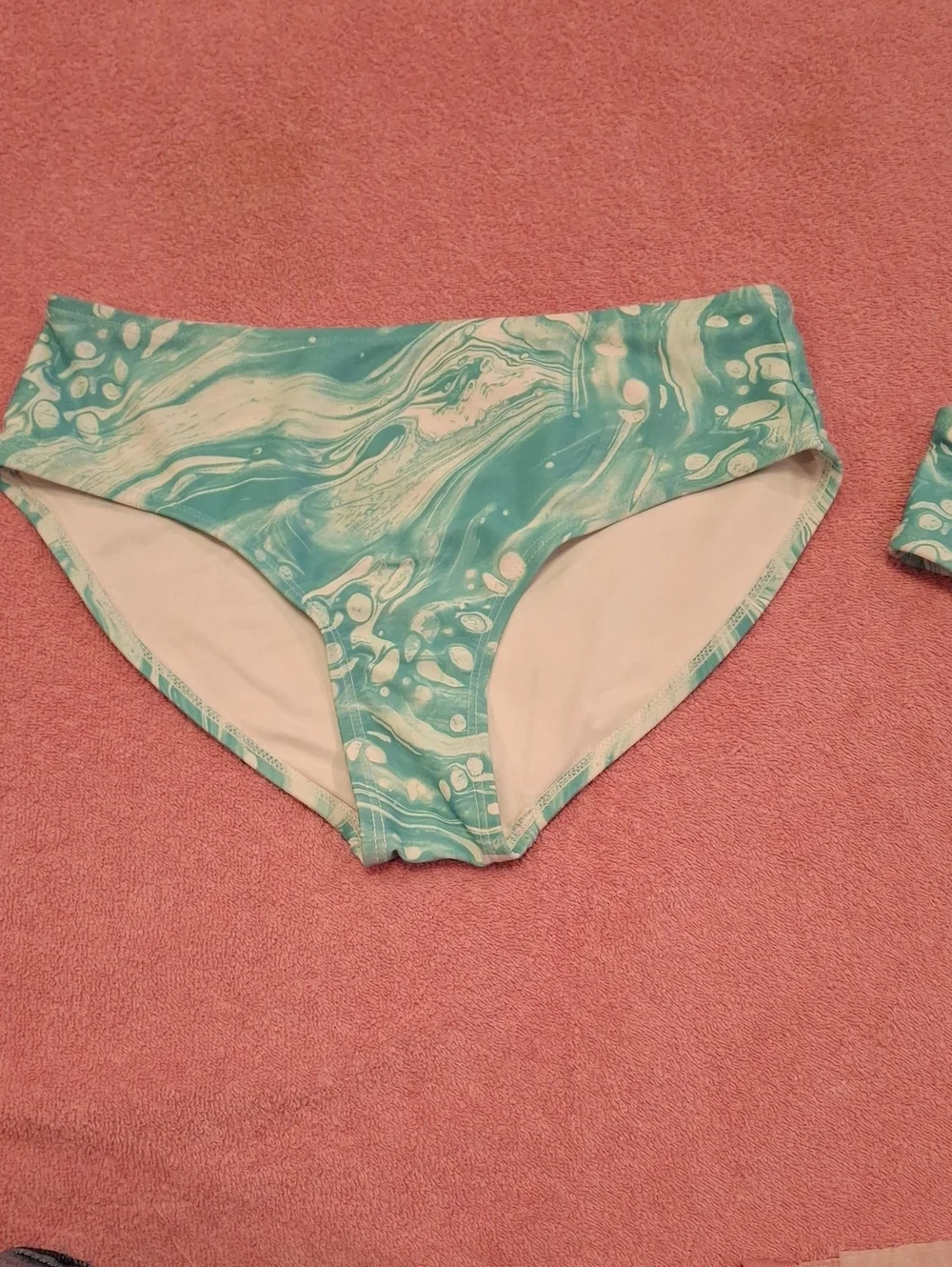 Old Navy Blue and White Swimsuit Size Xl (10-12)